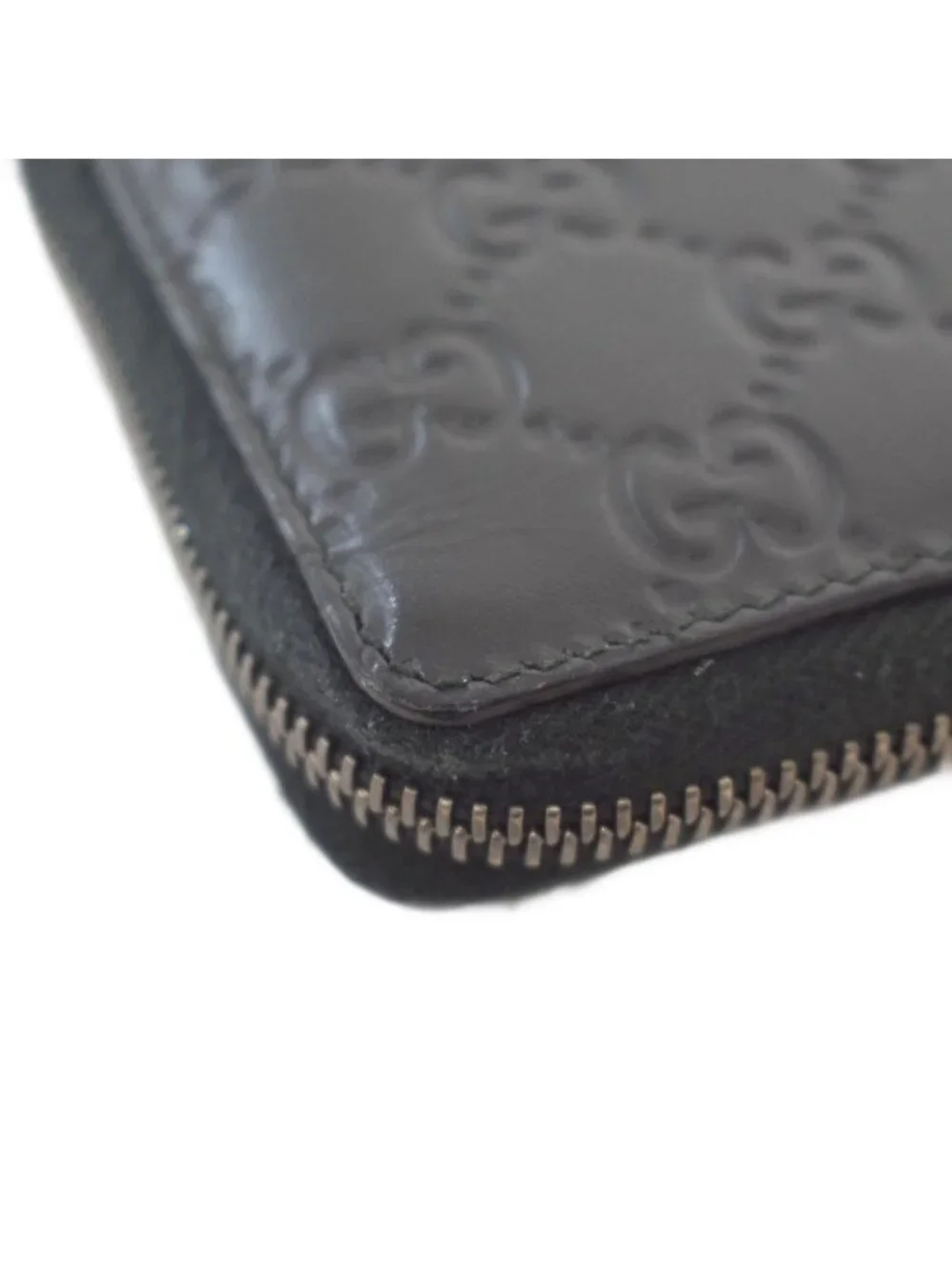 Guccissima Zip Around Wallet Black